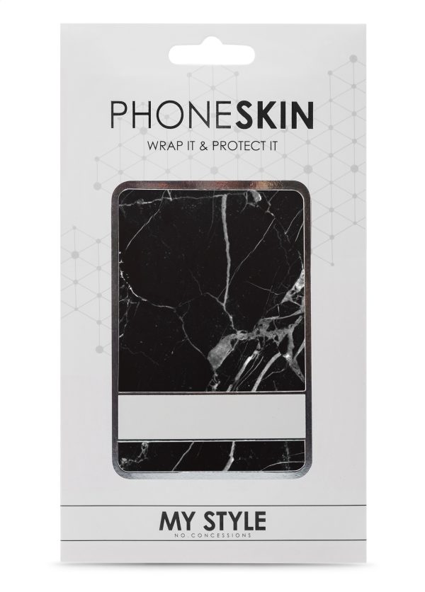 My Style Phoneskin For Apple Iphone X Black Marble - Afbeelding 3