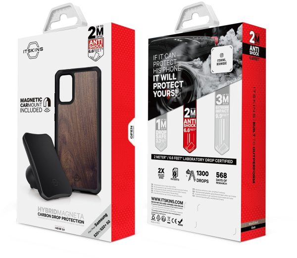 Itskins Level 2 Hybridfusion For Apple Iphone Xs Max Dark Wood - Afbeelding 8