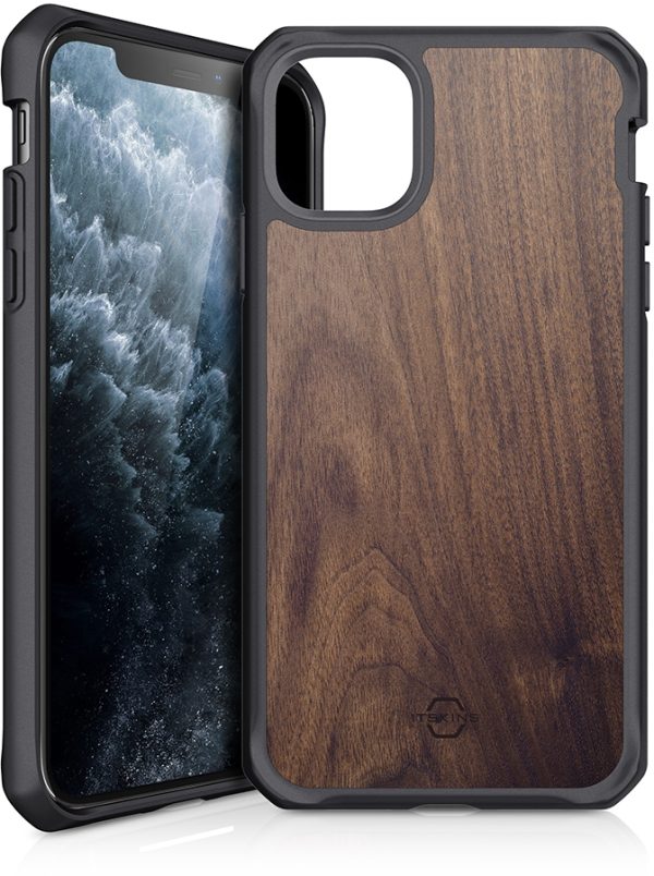 Itskins Level 2 Hybridfusion For Apple Iphone 11 Pro Max Dark Wood - Afbeelding 2