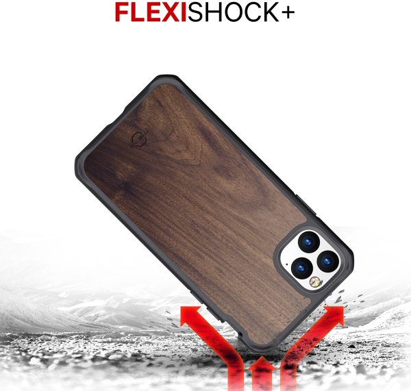 Itskins Level 2 Hybridfusion For Apple Iphone 11 Pro Max Dark Wood - Afbeelding 5