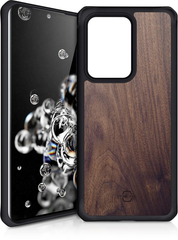 Itskins Level 2 Hybridfusion For Samsung Galaxy S20 Ultra/S20 Ultra 5G Dark Wood - Afbeelding 2