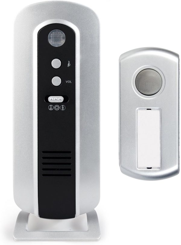 Alecto Adb-17 Alecto Draadloze Deurbel Black/Silver