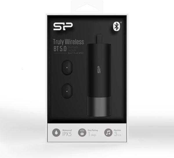 Silicon Power Bp81 Silicon Power Tws Bluetooth Stereo Earbuds Black - Afbeelding 3