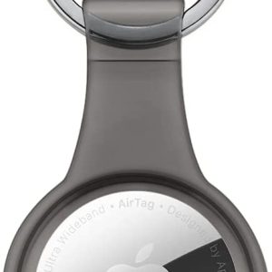 Xccess Tpu Airtag Keychain Transparent Black