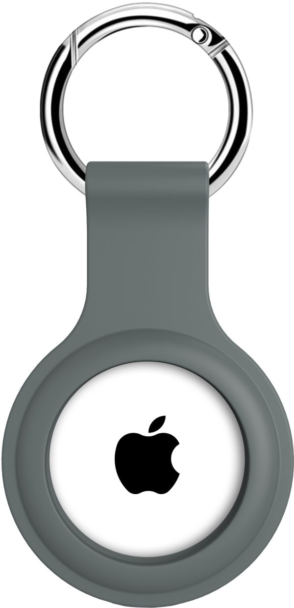 Xccess Silicon Airtag Keychain Advanced Ash