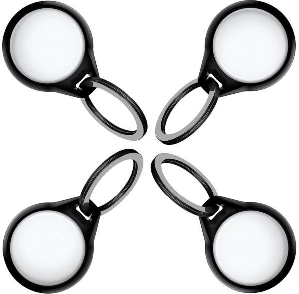 Itskins Level 2 Aircover Solid For Apple Airtag Black (4-Pack) - Afbeelding 6