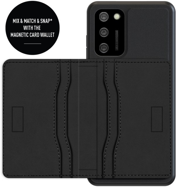 Valenta Leather Back Cover Snap Samsung Galaxy A02S Black - Afbeelding 13