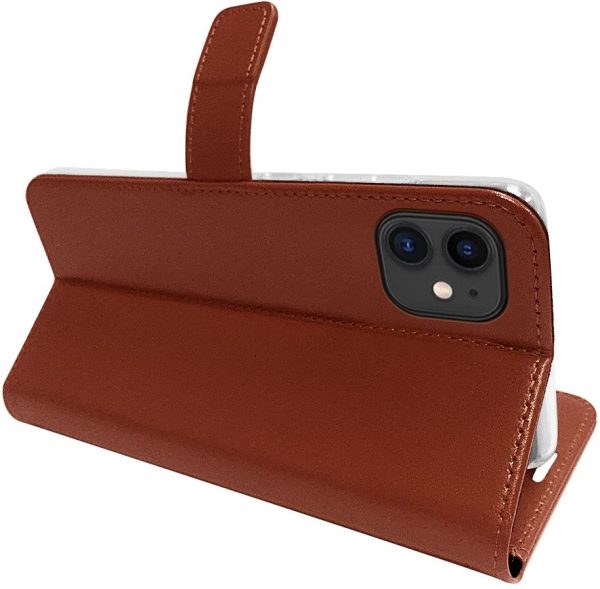 Valenta Book Case Gel Skin Apple Iphone 12 Mini Brown - Afbeelding 5