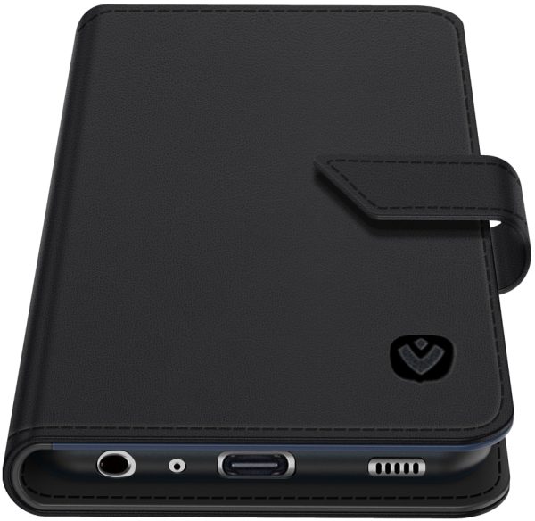 Valenta Leather Book Case Snap Universal Large Black - Afbeelding 10