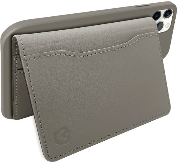 Valenta Leather Card Wallet Snap Grey - Afbeelding 8