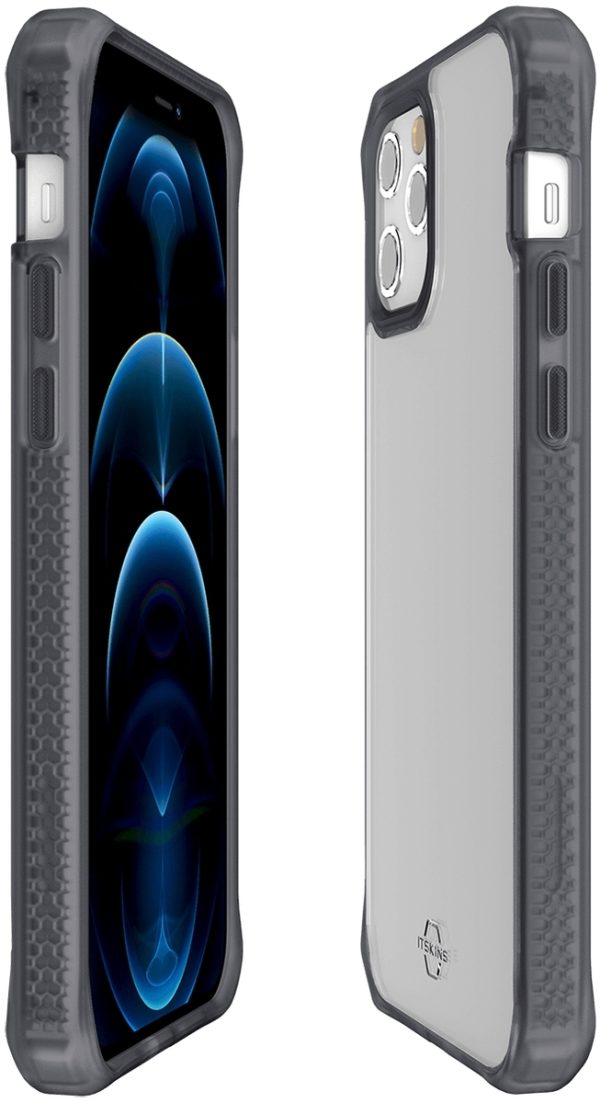 Itskins Level 2 Hybridfrost For Apple Iphone 12 Pro Max Transparent Black - Afbeelding 7