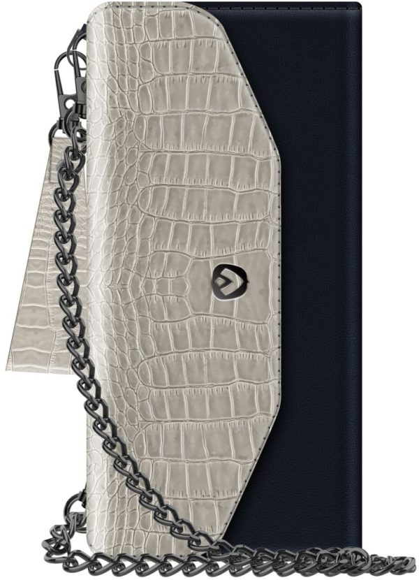 Valenta Clutch Croco Case Snap Universal Medium Black