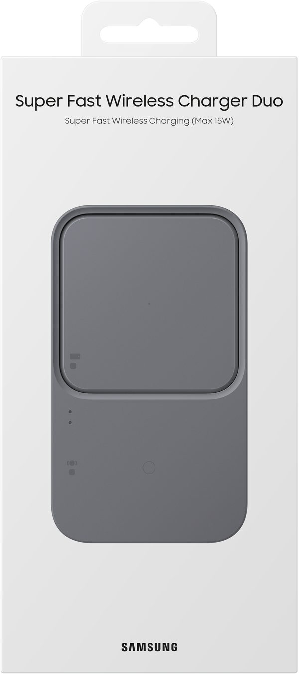 Samsung Ep-P5400Bbegeu Samsung Wireless Qi Duo Charger Pad 15W Dark Grey - Afbeelding 7