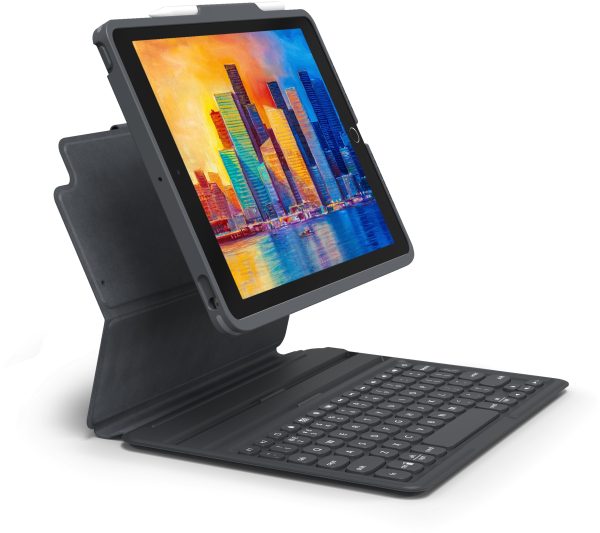Zagg Pro Keys Bluetooth Keyboard Case For Apple Ipad 10.2 (2019/2020/2021) Azerty Black - Afbeelding 2