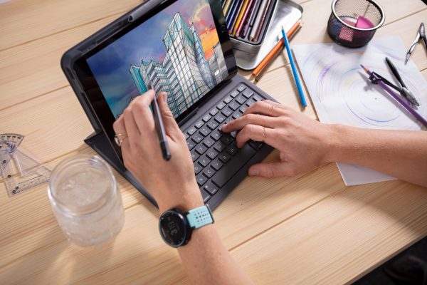 Zagg Messenger Folio 2 Bluetooth Keyboard Case For Apple Ipad 10.2/Pro/Air 10.5 Serie Azerty Black - Afbeelding 3