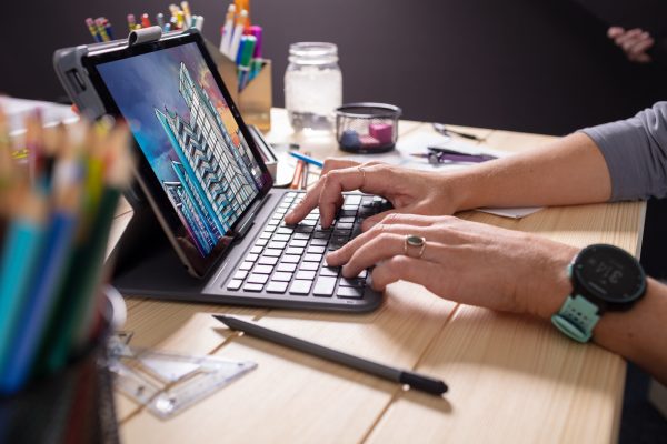 Zagg Messenger Folio 2 Bluetooth Keyboard Case For Apple Ipad 10.2/Pro/Air 10.5 Serie Azerty Black - Afbeelding 4
