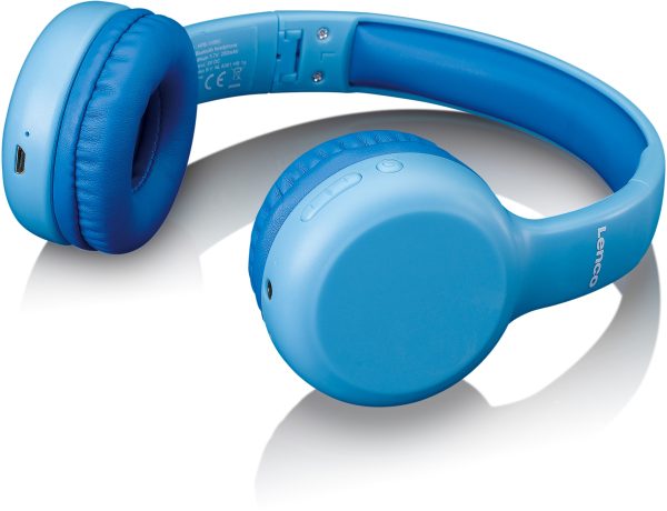 Lenco Hpb-110Bu Lenco On-Ear Stereo Bluetooth Headset For Kids Blue - Afbeelding 4