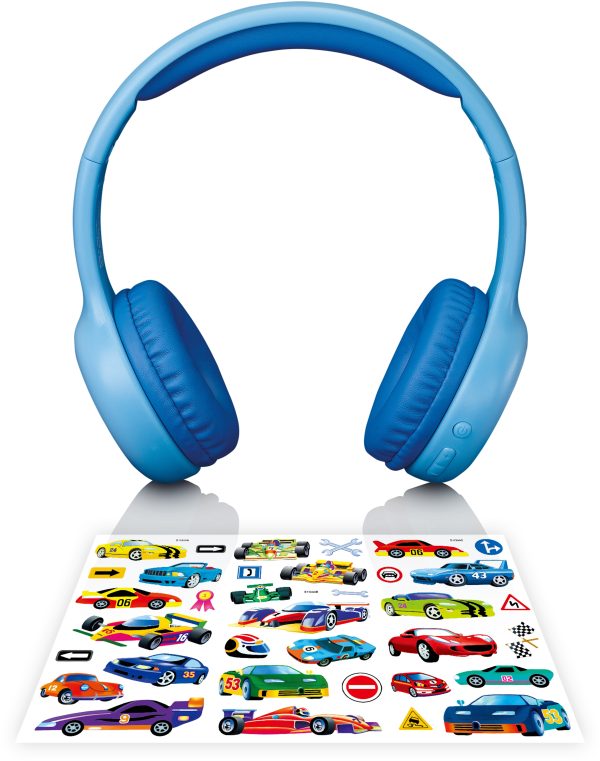Lenco Hpb-110Bu Lenco On-Ear Stereo Bluetooth Headset For Kids Blue - Afbeelding 5