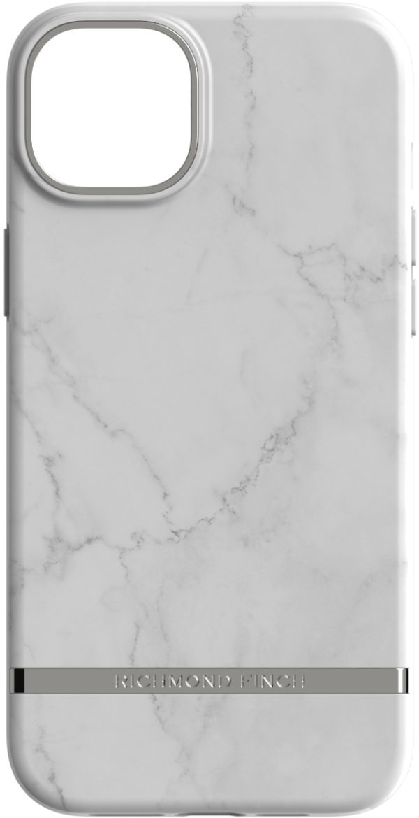Richmond & Finch Freedom Series One-Piece Apple Iphone 14 Plus White Marble - Afbeelding 2