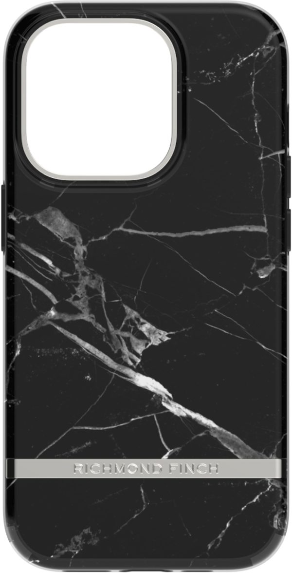 Richmond & Finch Freedom Series One-Piece Apple Iphone 14 Pro Black Marble - Afbeelding 2