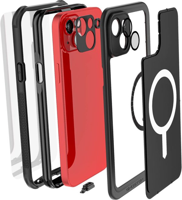 Ghostek Nautical Waterproof Magsafe Case + Belt Swivel Holster Apple Iphone 14 Plus Black - Afbeelding 12