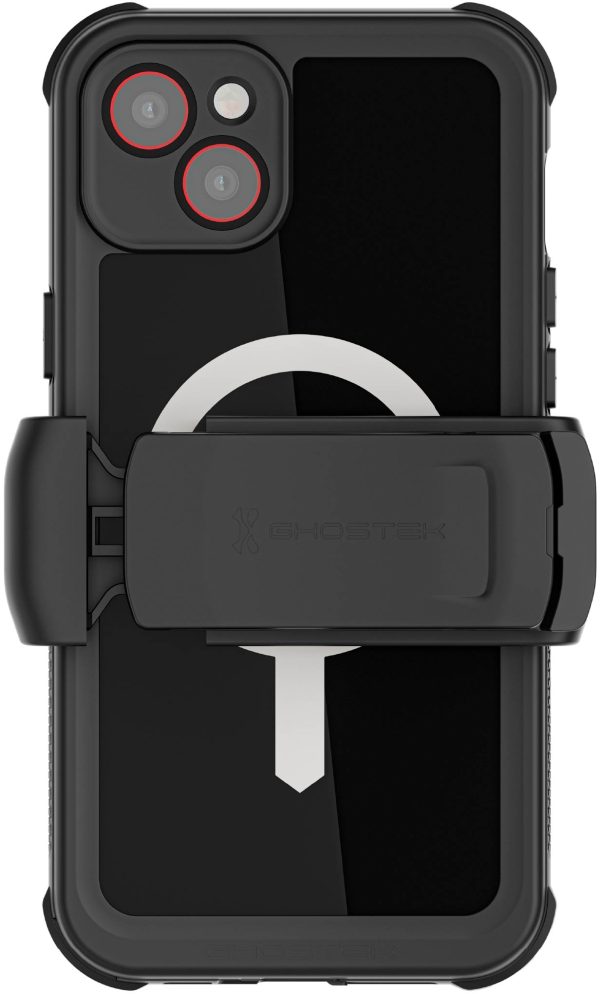 Ghostek Nautical Waterproof Magsafe Case + Belt Swivel Holster Apple Iphone 14 Plus Black - Afbeelding 6