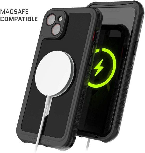 Ghostek Nautical Waterproof Magsafe Case + Belt Swivel Holster Apple Iphone 14 Plus Black - Afbeelding 9