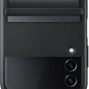 Samsung Ef-Vf721Lbegww Samsung Flap Leather Cover Galaxy Z Flip4 Black