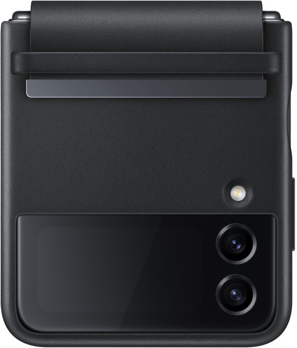Samsung Ef-Vf721Lbegww Samsung Flap Leather Cover Galaxy Z Flip4 Black