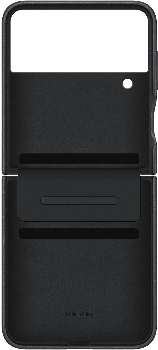 Samsung Ef-Vf721Lbegww Samsung Flap Leather Cover Galaxy Z Flip4 Black - Afbeelding 6
