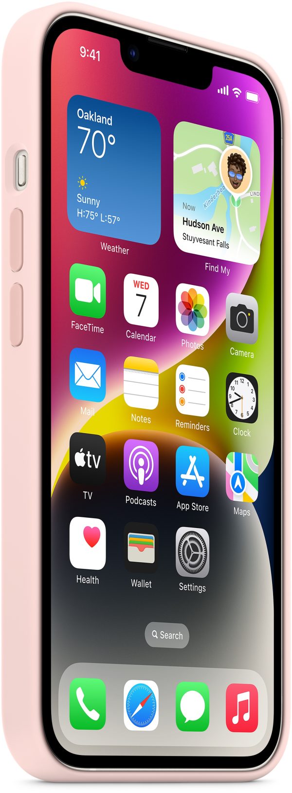 Apple Mprx3Zm/A Apple Silicone Case With Magsafe Iphone 14 Chalk Pink - Afbeelding 3