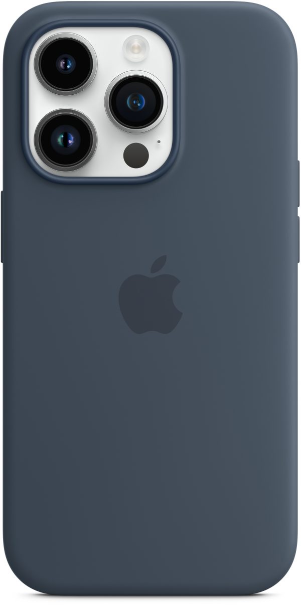 Apple Mptf3Zm/A Apple Silicone Case With Magsafe Iphone 14 Pro Storm Blue