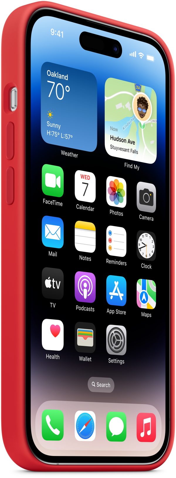 Apple Mptg3Zm/A Apple Silicone Case With Magsafe Iphone 14 Pro (Product) Red - Afbeelding 3