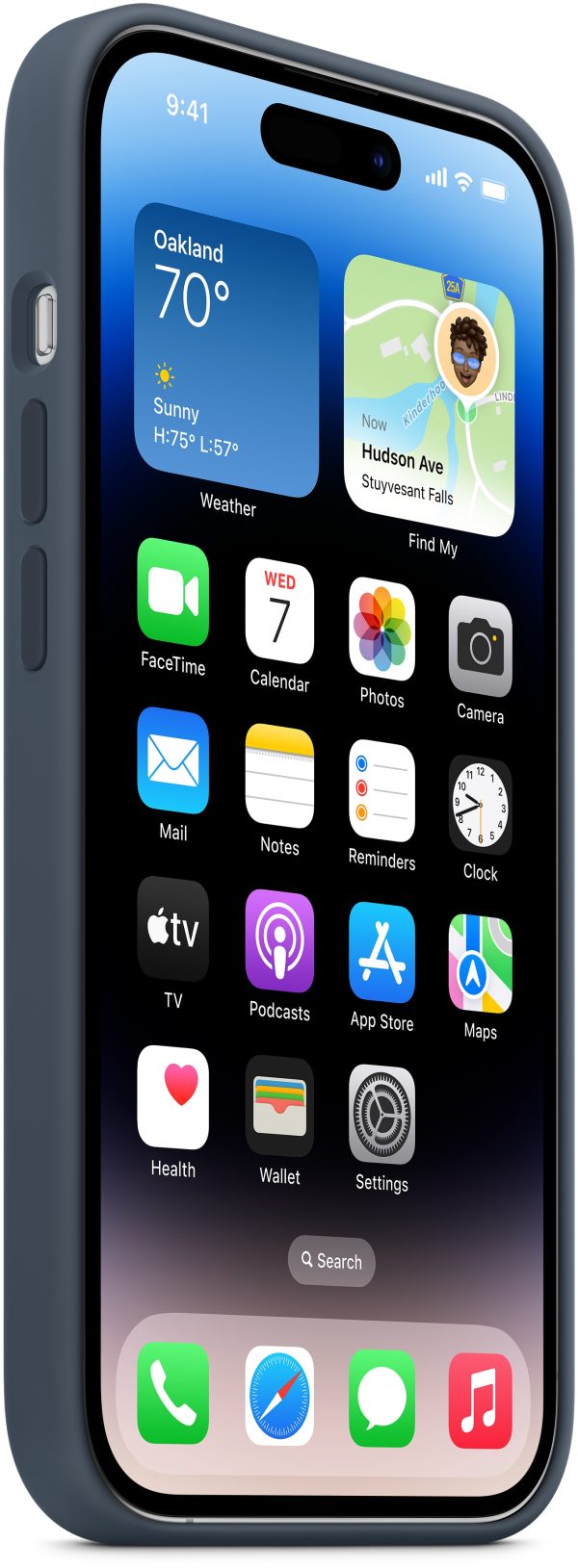 Apple Mptq3Zm/A Apple Silicone Case With Magsafe Iphone 14 Pro Max Storm Blue - Afbeelding 3
