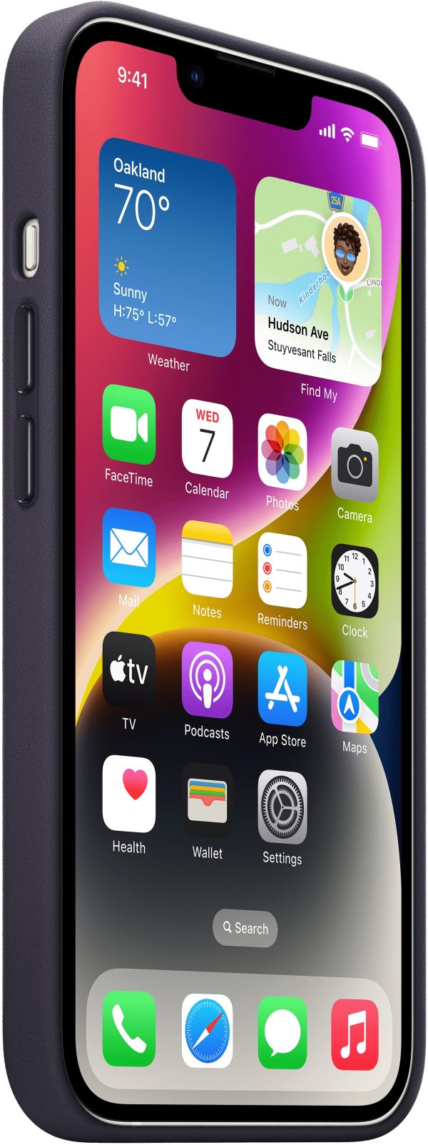 Apple Mpp63Zm/A Apple Leather Case With Magsafe Iphone 14 Ink - Afbeelding 3