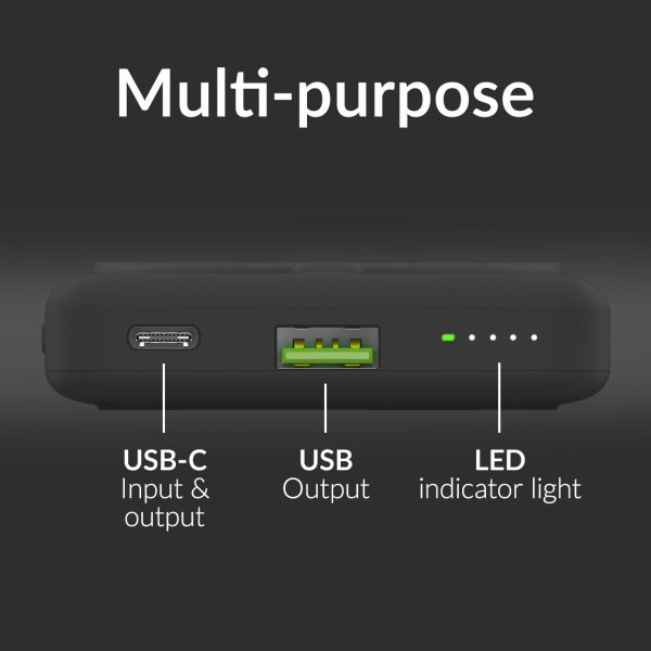 Mobilize Magnetic Wireless Magsafe Compatible Pd Stand Power Bank 10000Mah 15W Black - Afbeelding 6
