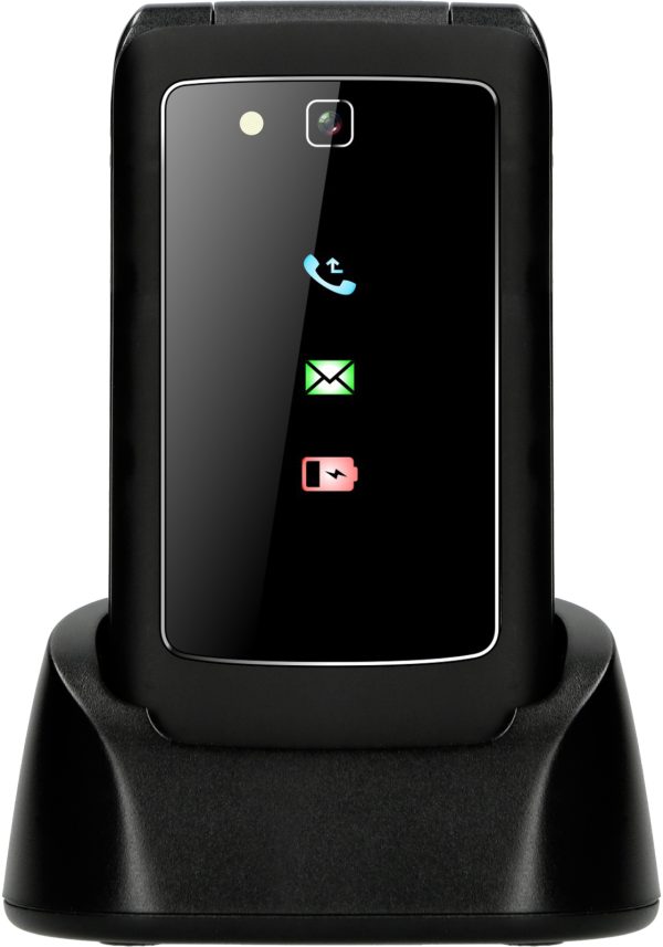 Fysic F15 Fysic Big Button Klap Gsm 4G Black Actie Pakket 5+1 Gratis
