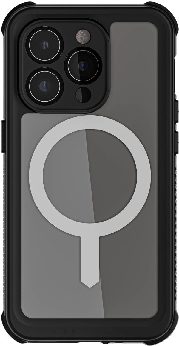 Ghostek Nautical Waterproof Magsafe Case + Belt Swivel Holster Apple Iphone 15 Pro Clear - Afbeelding 2