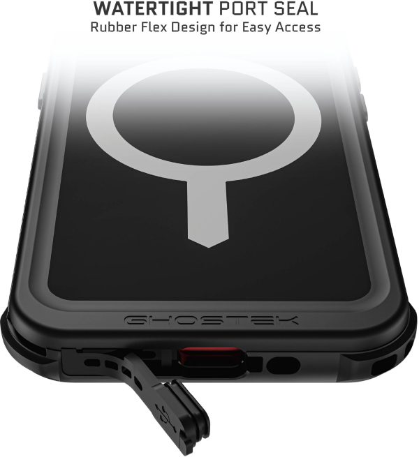 Ghostek Nautical Waterproof Magsafe Case + Belt Swivel Holster Apple Iphone 15 Black - Afbeelding 9