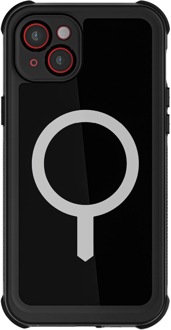 Ghostek Nautical Waterproof Magsafe Case + Belt Swivel Holster Apple Iphone 15 Plus Black - Afbeelding 2
