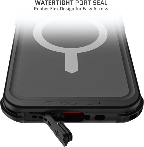 Ghostek Nautical Waterproof Magsafe Case + Belt Swivel Holster Apple Iphone 15 Plus Black - Afbeelding 9