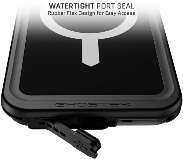 Ghostek Nautical Slim Waterproof Magsafe Case Apple Iphone 15 Pro Max Black - Afbeelding 8