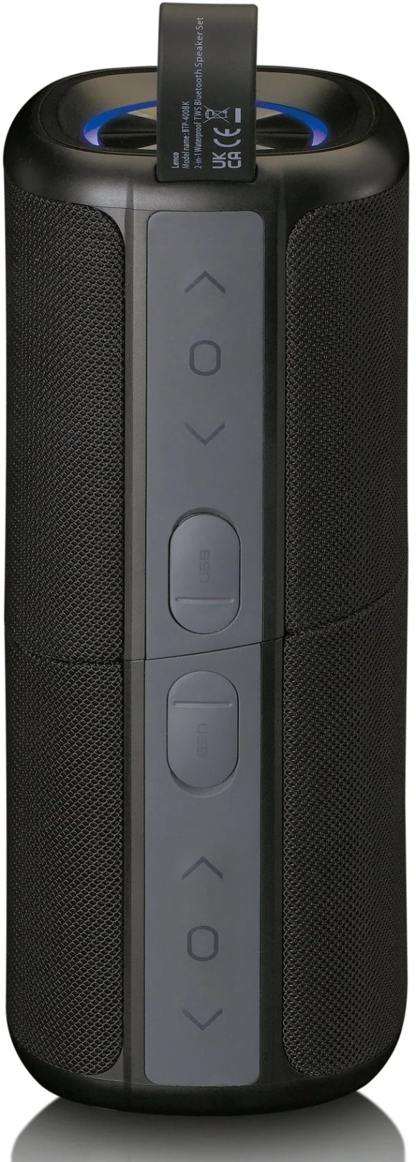Lenco Btp-400Bk Lenco 2-In-1 Stereo Bluetooth Speaker Black - Afbeelding 2