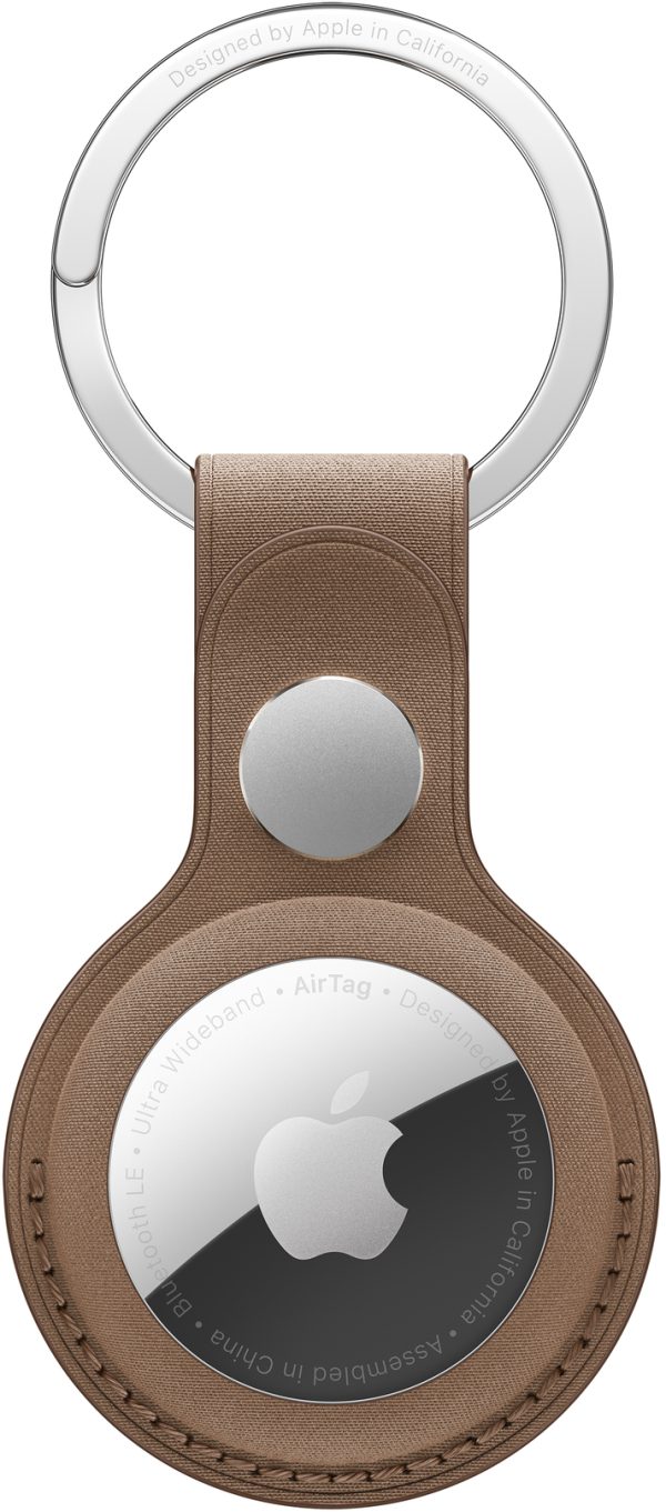 Apple Mt2L3Zm/A Apple Airtag Finewoven Key Ring Taupe