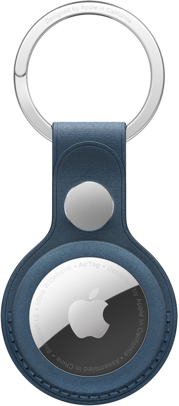 Apple Mt2K3Zm/A Apple Airtag Finewoven Key Ring Pacific Blue