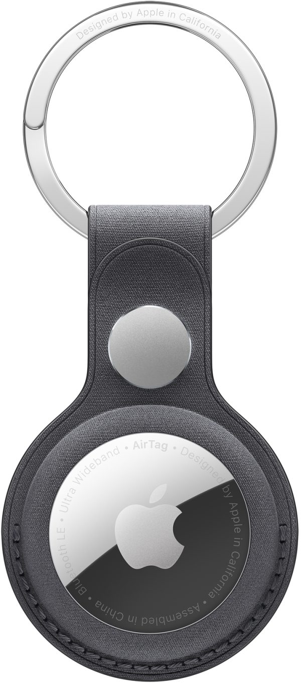 Apple Mt2H3Zm/A Apple Airtag Finewoven Key Ring Black