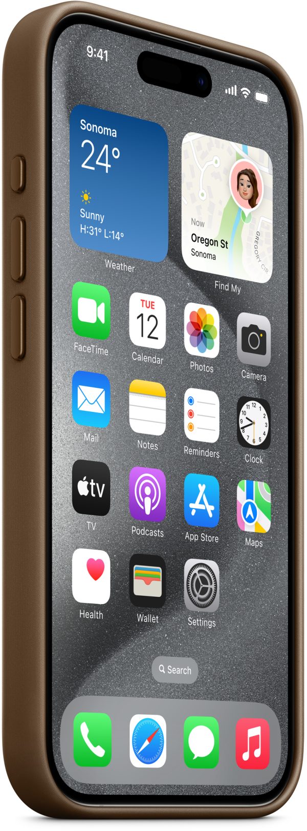 Apple Mt4J3Zm/A Apple Finewoven Case With Magsafe Iphone 15 Pro Taupe - Afbeelding 3