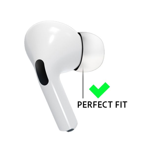 Xccess Silicon Replacement Ear Tips For Airpod Pro 1/2 Size M (1 Pair) White - Afbeelding 4