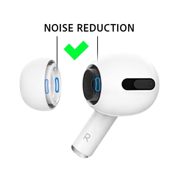 Xccess Silicon Replacement Ear Tips For Airpod Pro 1/2 Size L (1 Pair) White - Afbeelding 5