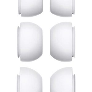 Xccess Silicon Replacement Ear Tips For Airpod Pro 1/2 Size S/M/L (3 Pair) White